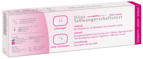 Höga-hCG-Control, Schnell - Schwangerschaftstest