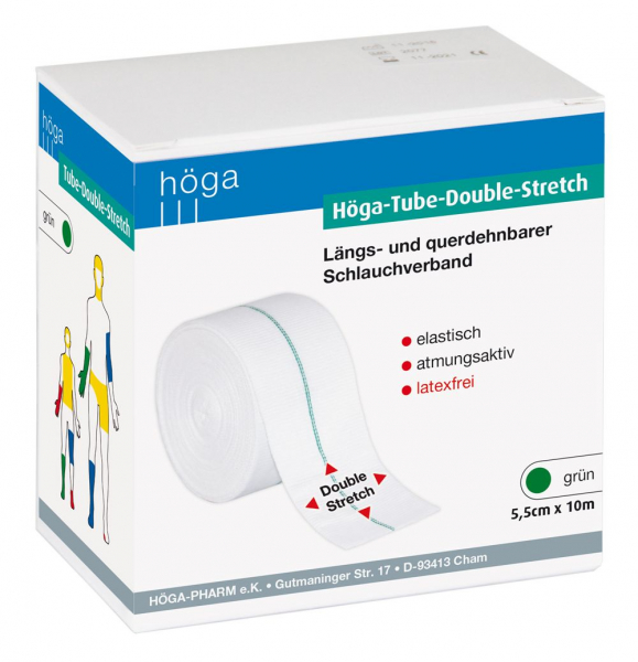 Höga-Tube-Double-Stretch, längs- und querdehnbarer Schlauchverband