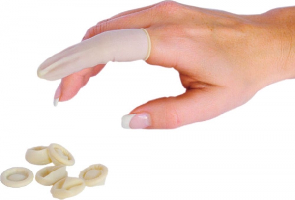 Latex-Gummifingerlinge, puderfrei, á 100 Stück