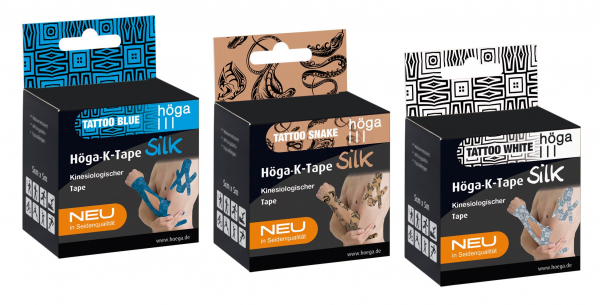 Höga-K-Tape Silk, kinesiologischer Tape in Seidenqualität 5cmx5m